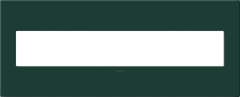Legrand - AWP6GEG - Six-Gang Screwless Wall Plate with Microban - adorne - Evergreen