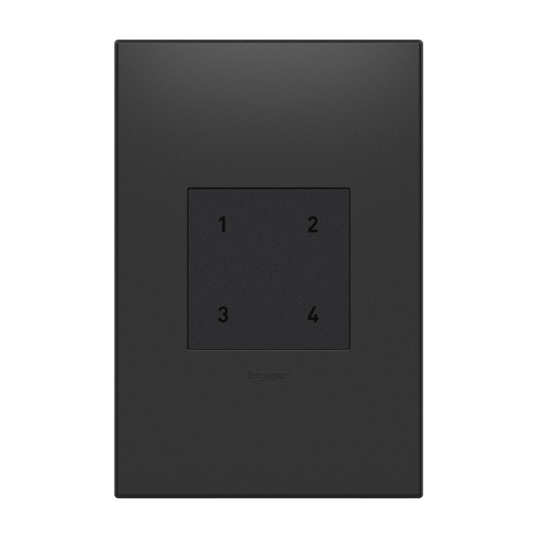 Legrand - WNACB40G1 - Wireless Smart Scene Controller with Netatmo - adorne - Graphite