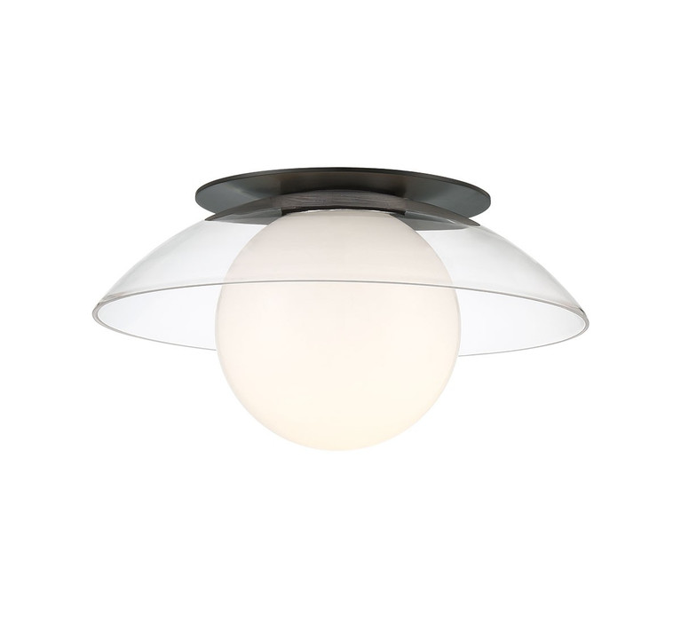 Lib & Co. - 10125-06 - One Light Ceiling / Wall Mount - Ancona - Metallic Black