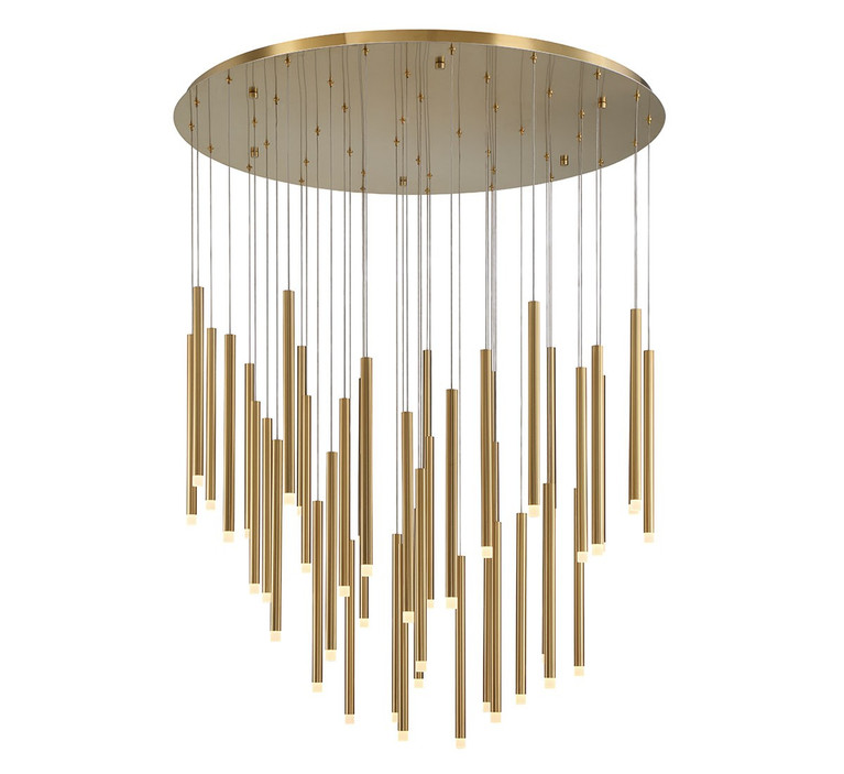 Lib & Co. - 10147-07 - LED Chandelier - Amalfi - Plated Brushed Gold