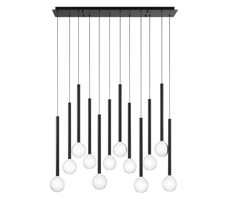 Lib & Co. - 10150-02 - LED Chandelier - Positano - Matte Black