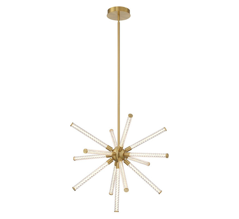 Lib & Co. - 10153-07 - LED Chandelier - Volterra - Plated Brushed Gold
