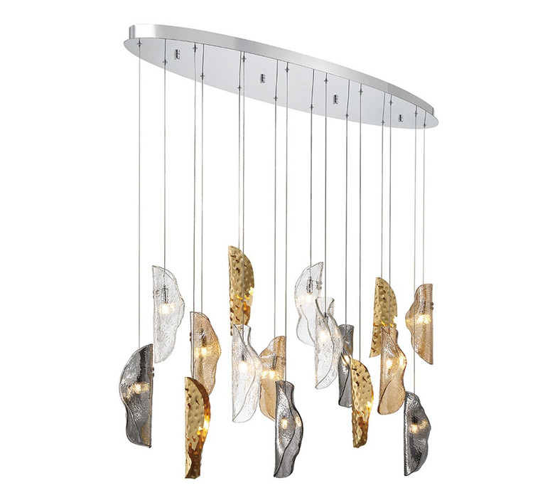 Lib & Co. - 10172-024-01 - LED Chandelier - Sorrento - Chrome