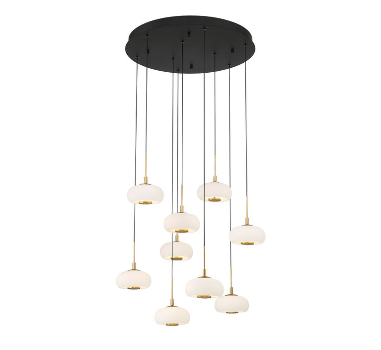 Lib & Co. - 10195-02 - LED Chandelier - Adelfia - Matte Black