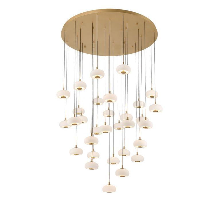 Lib & Co. - 10197-030 - LED Chandelier - Adelfia - Antique Brass