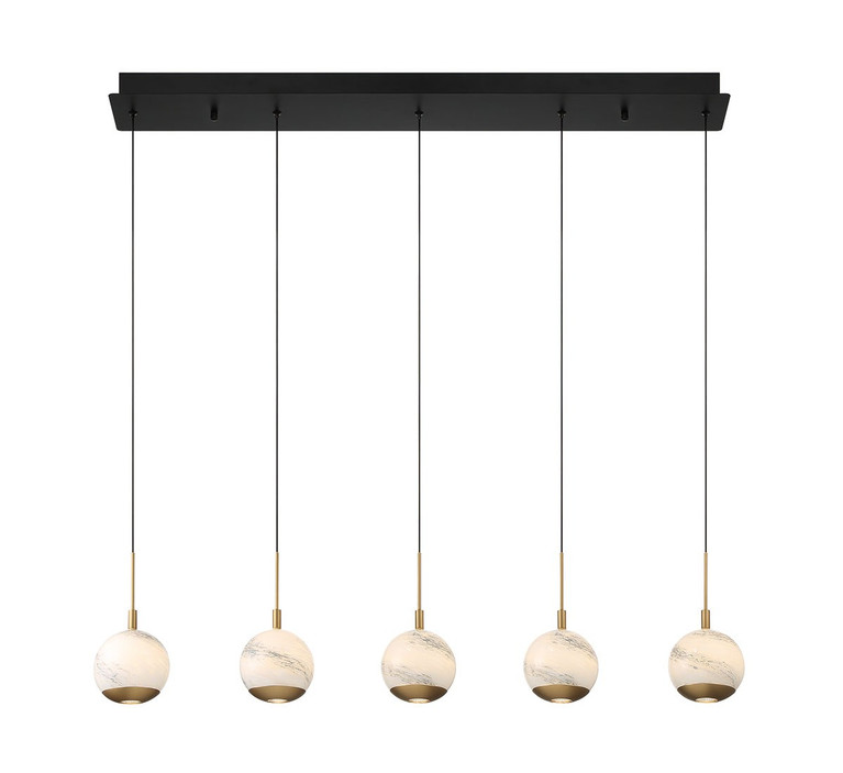 Lib & Co. - 10208-02 - LED Chandelier - Baveno - Matte Black