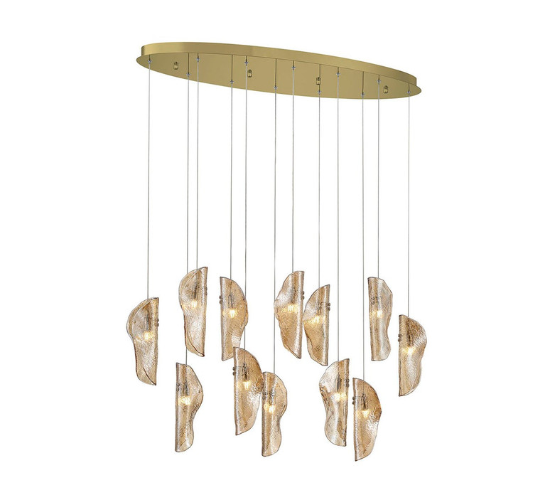Lib & Co. - 12034-018-07 - LED Chandelier - Sorrento - Gold