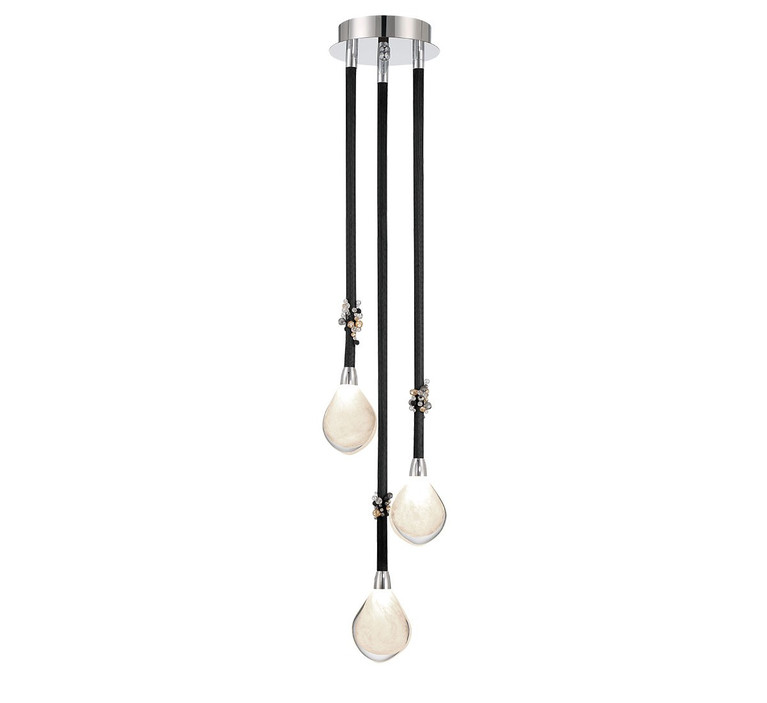 Lib & Co. - 12064-02 - LED Pendant - Bellissima - Black Sleeve