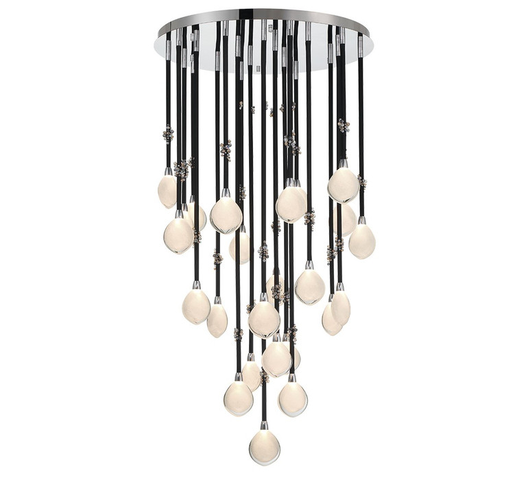 Lib & Co. - 12066-02 - LED Chandelier - Bellissima - Black Sleeve