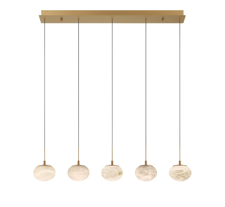 Lib & Co. - 12125-030 - LED Chandelier - Calcolo - Painted Antique Brass