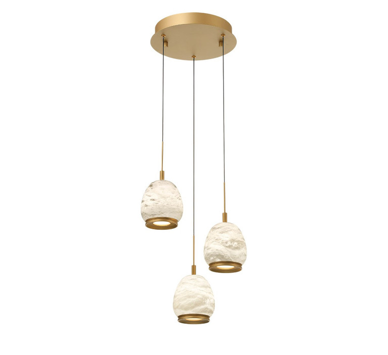Lib & Co. - 12136-030 - LED Pendant - Lucidata - Painted Antique Brass
