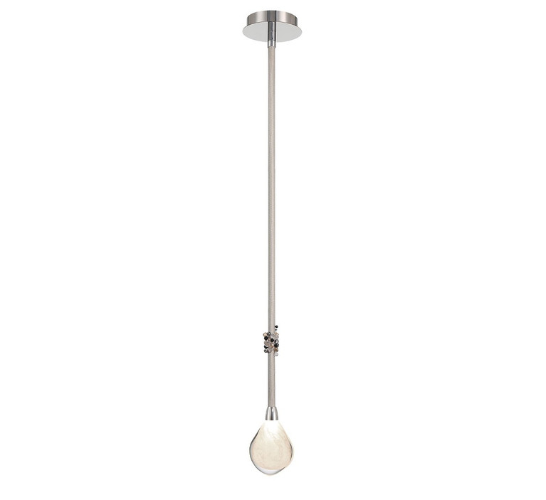 Lib & Co. - 12176-01 - LED Pendant - Bellissima - Silver Sleeve