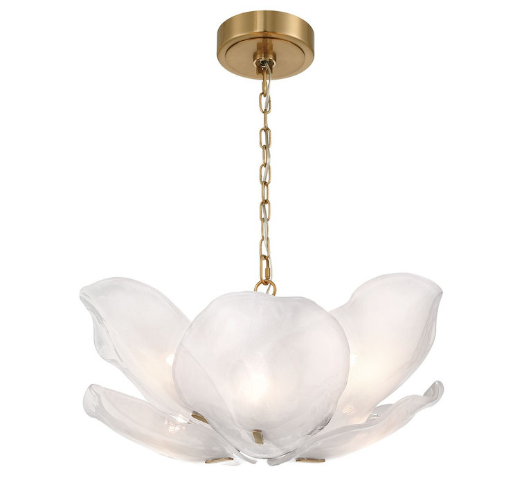 Lib & Co. - 12205-039 - Six Light Flushmount / Pendant - Corato - Brushed Brass