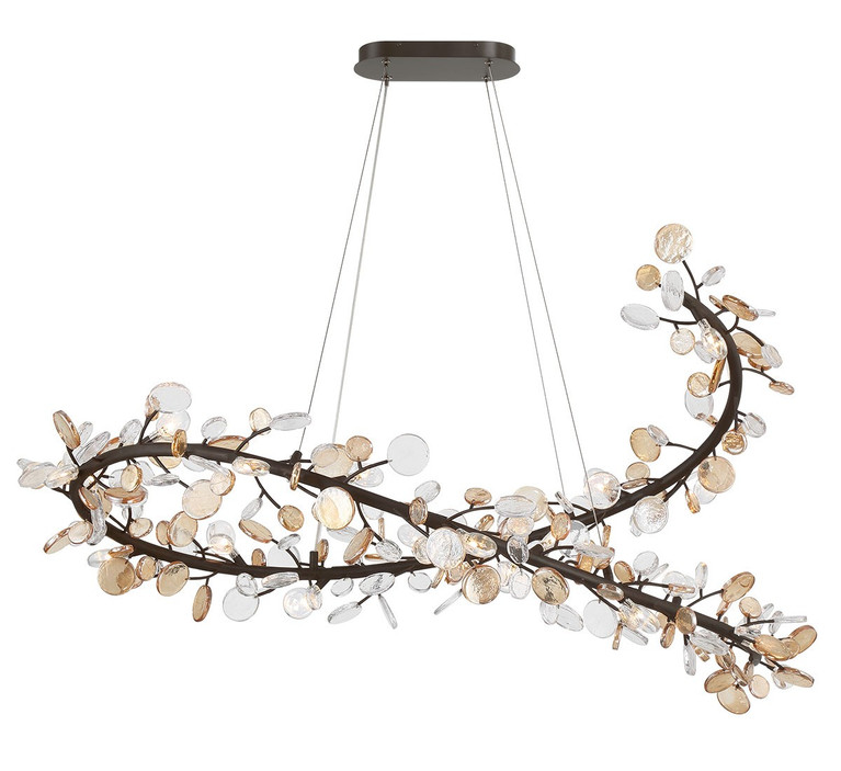 Lib & Co. - 12222-043 - LED Chandelier - Pisa - Black with Gold Accent