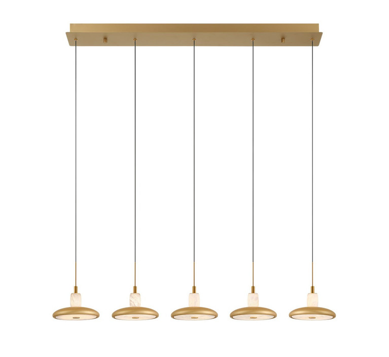 Lib & Co. - 12257-030 - LED Chandelier - Mantova - Painted Antique Brass