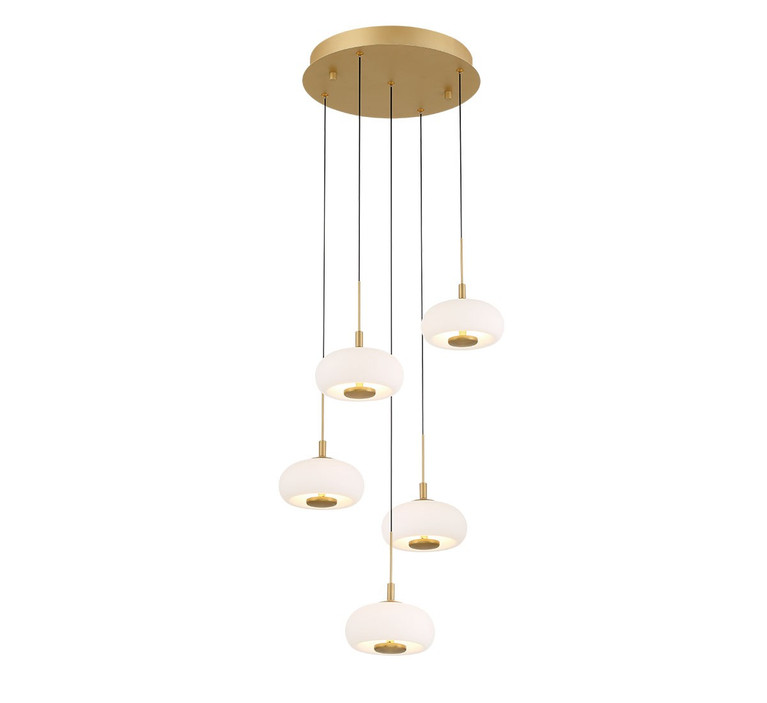 Lib & Co. - 12265-030 - LED Chandelier - Adelfia - Painted Antique Brass