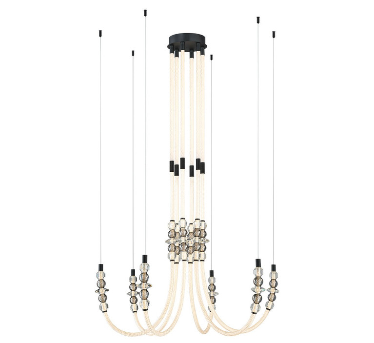 Lib & Co. - 12284-02 - LED Chandelier - Alcamo - Matte Black