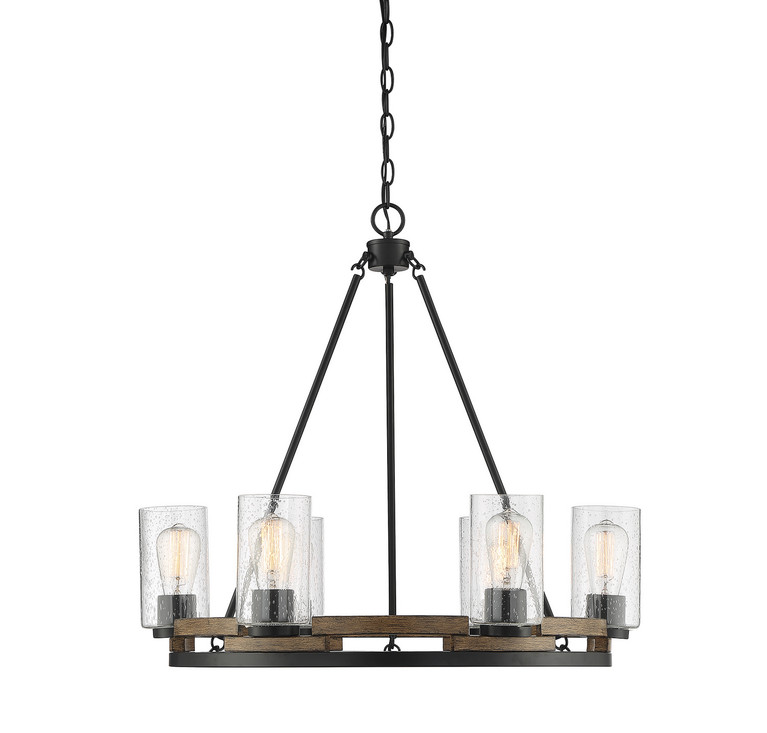 Lighting One E - V6-L1-7600-6-185 - Six Light Chandelier - Lynwood - Lodge