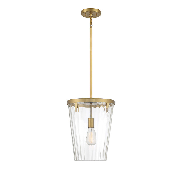 Lighting One E - V6-L7-2322-1-322 - One Light Pendant - Dimond - Warm Brass