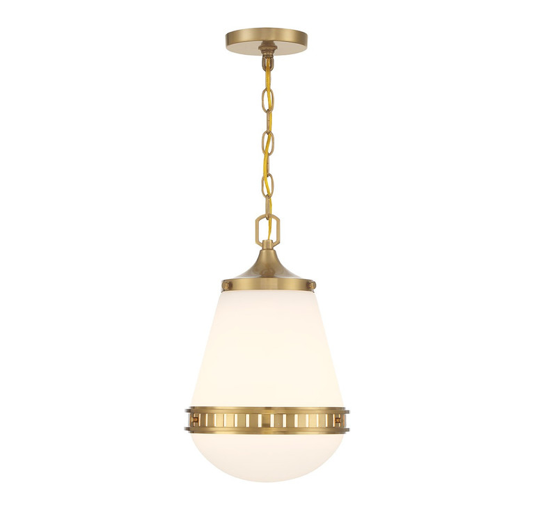Lighting One E - V6-L7-7950-1-322 - One Light Pendant - Endura - Warm Brass