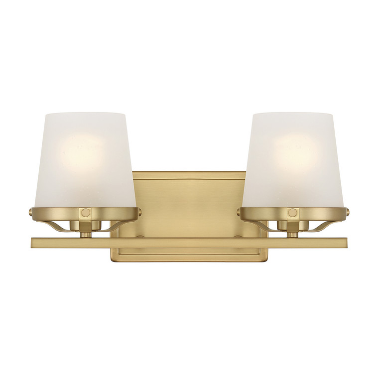 Lighting One E - V6-L8-5250-2-322 - Two Light Bathroom Vanity - Klein - Warm Brass