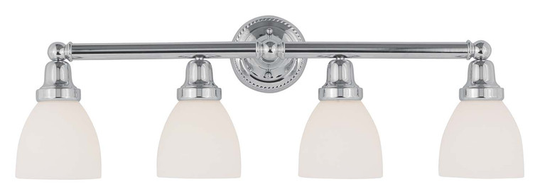 Livex Lighting - 1024-05 - Four Light Bath Vanity - Classic - Polished Chrome