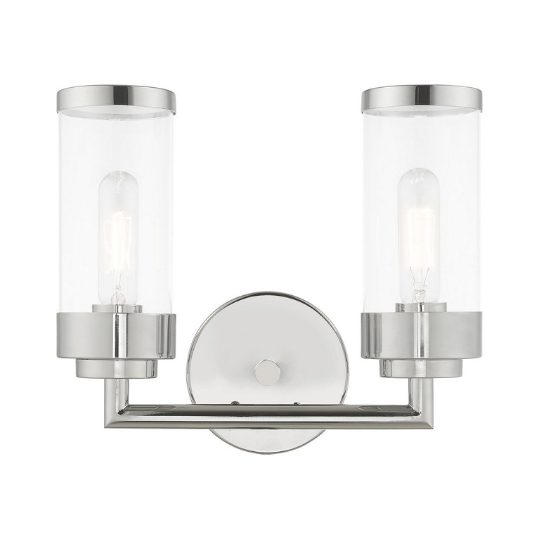 Livex Lighting - 10362-05 - Two Light Bath Vanity - Hillcrest - Polished Chrome