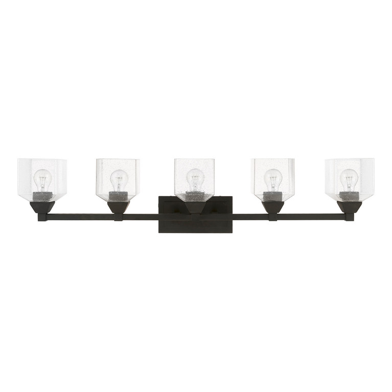 Livex Lighting - 10385-04 - Five Light Vanity Sconce - Aragon - Black