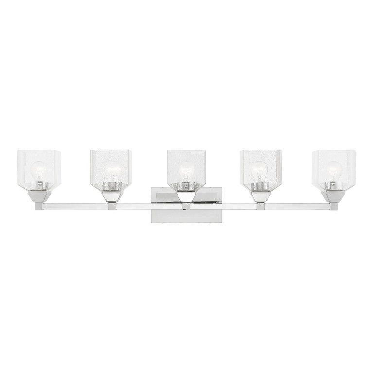 Livex Lighting - 10385-05 - Five Light Vanity Sconce - Aragon - Polished Chrome
