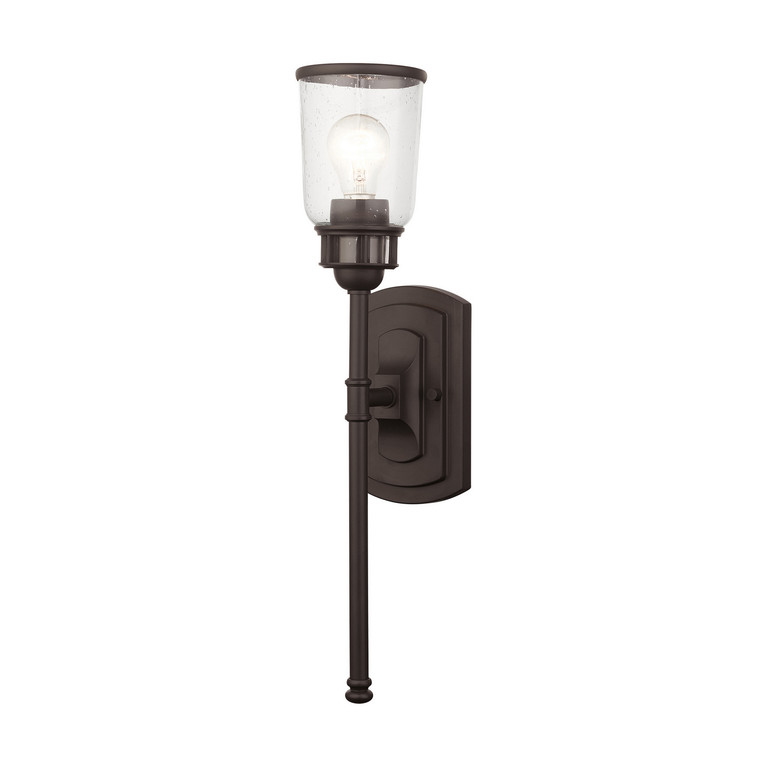 Livex Lighting - 10511-07 - One Light Wall Sconce - Lawrenceville - Bronze