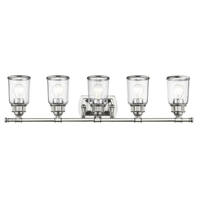 Livex Lighting - 10515-05 - Five Light Bath Vanity - Lawrenceville - Polished Chrome