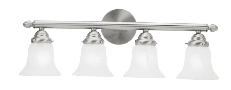 Livex Lighting - 1064-91 - Four Light Bath Vanity - Neptune - Brushed Nickel