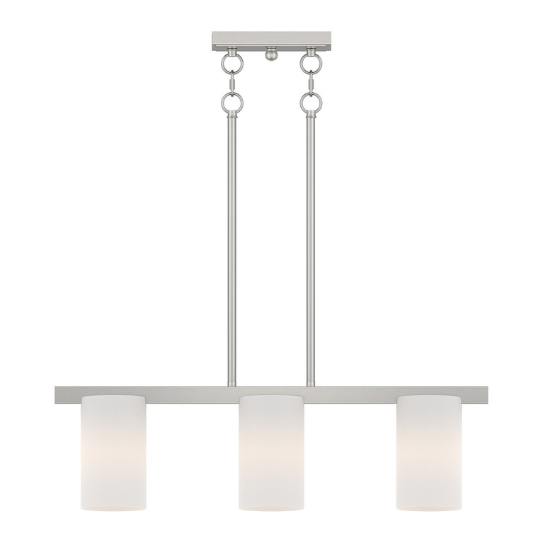 Livex Lighting - 1326-91 - Three Light Chandelier - Astoria - Brushed Nickel