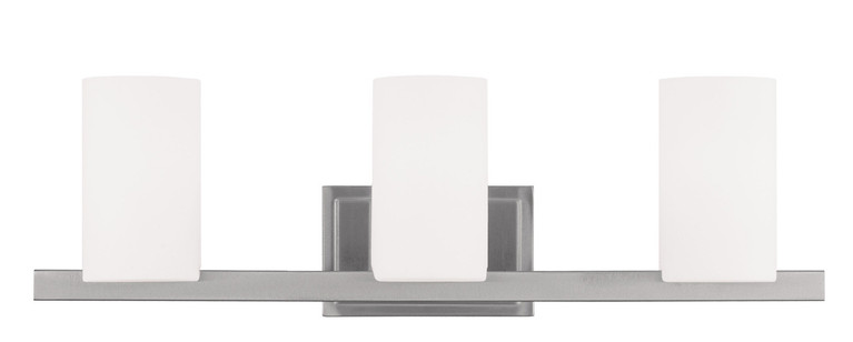 Livex Lighting - 1333-91 - Three Light Bath Vanity - Astoria - Brushed Nickel