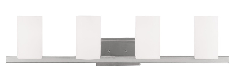 Livex Lighting - 1334-91 - Four Light Bath Vanity - Astoria - Brushed Nickel