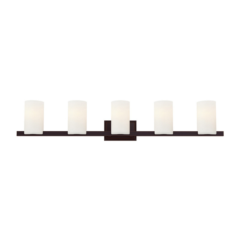 Livex Lighting - 1335-67 - Five Light Bath Vanity - Astoria - Hand Applied Olde Bronze