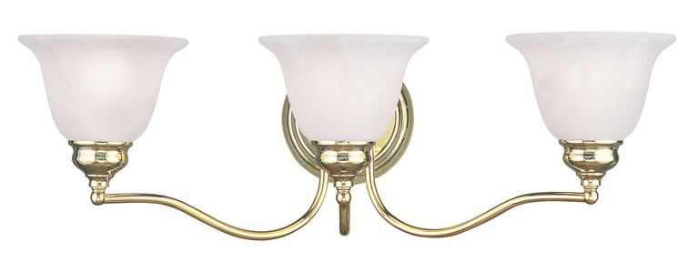 Livex Lighting - 1353-02 - Three Light Bath Vanity - Essex - Polished Brass