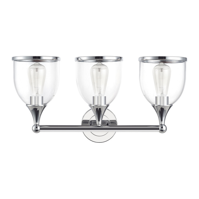 Livex Lighting - 14133-05 - Three Light Vanity Sconce - Ashridge - Polished Chrome