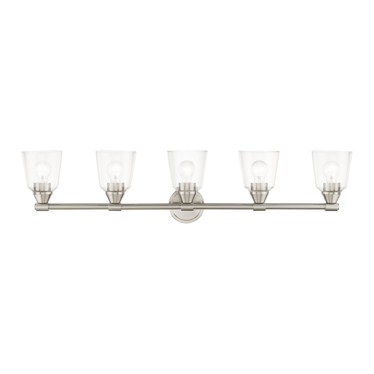 Livex Lighting - 16785-91 - Five Light Vanity Sconce - Catania - Brushed Nickel
