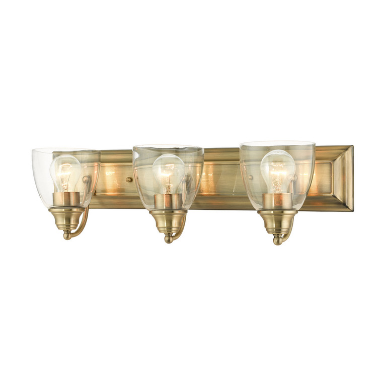 Livex Lighting - 17073-01 - Three Light Vanity - Birmingham - Antique Brass