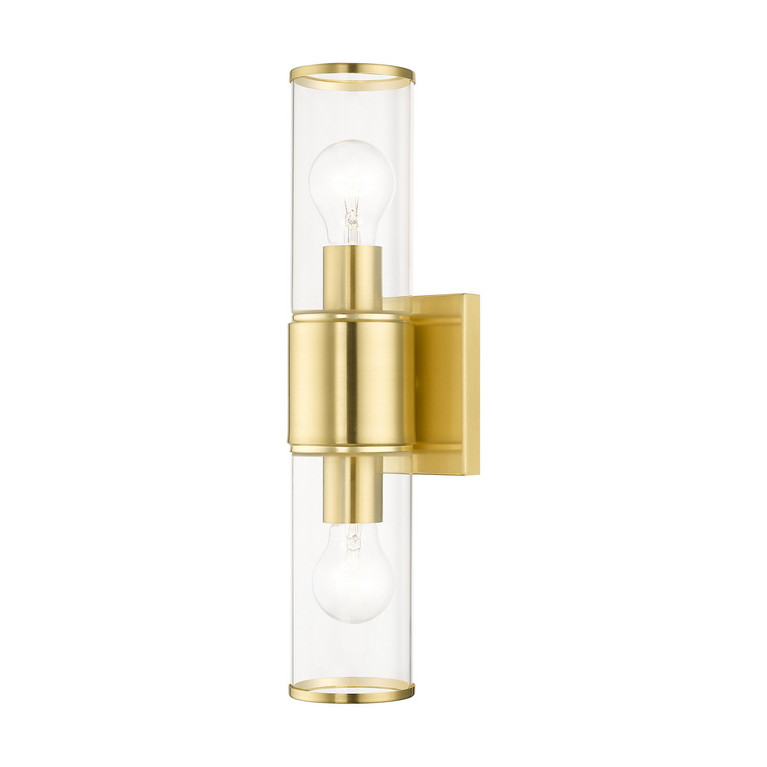 Livex Lighting - 17142-12 - Two Light Vanity Sconce - Quincy - Satin Brass
