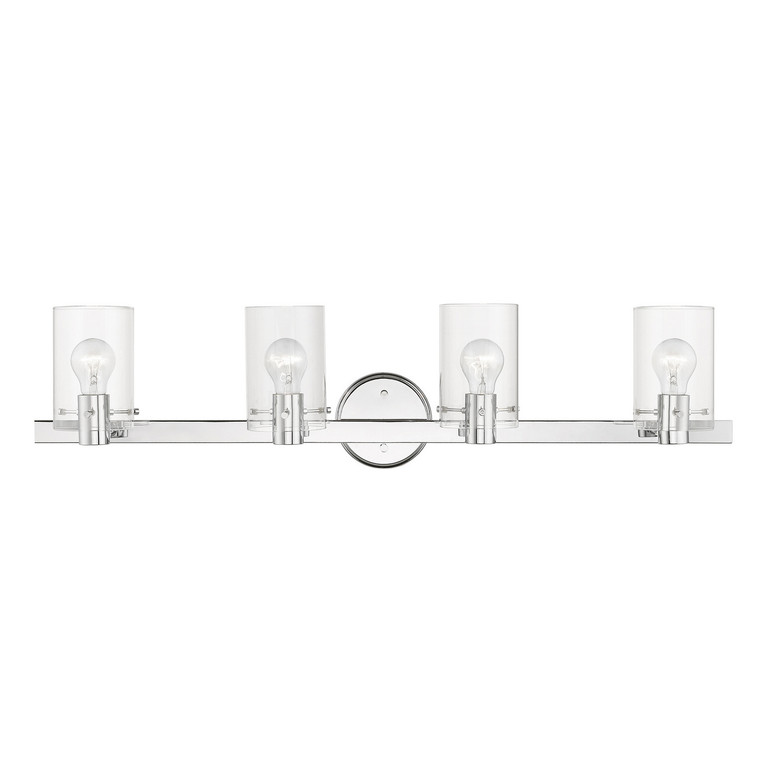 Livex Lighting - 17234-05 - Four Light Vanity Sconce - Munich - Polished Chrome