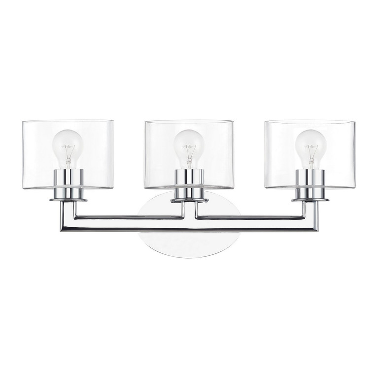 Livex Lighting - 17913-05 - Three Light Vanity Sconce - Bernardino - Polished Chrome