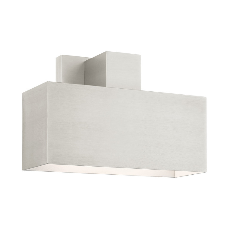 Livex Lighting - 22423-91 - One Light Outdoor Wall Sconce - Lynx - Brushed Nickel