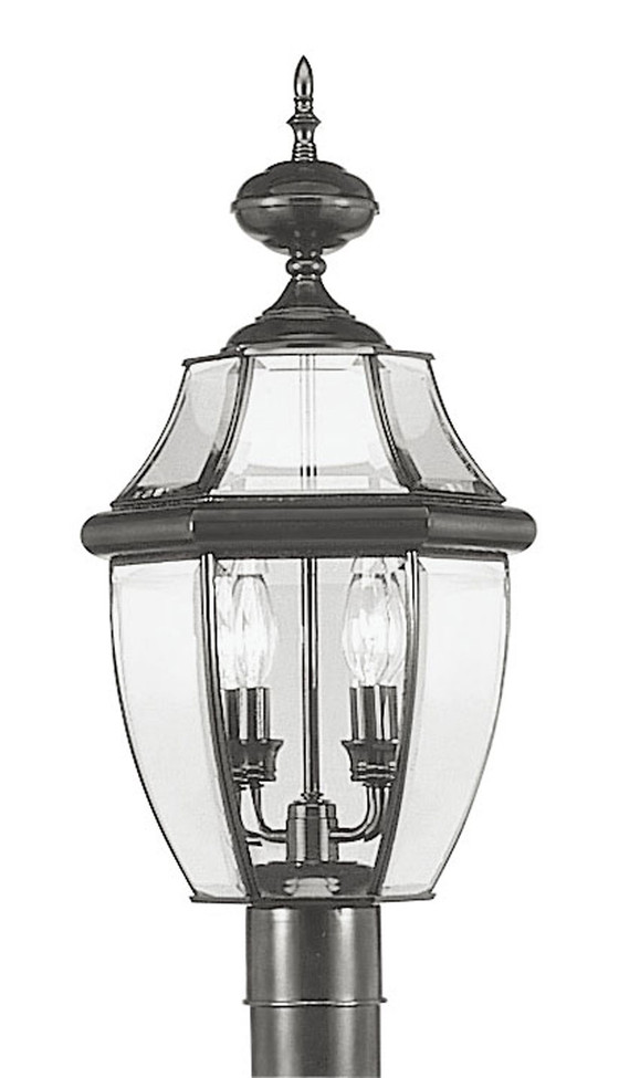 Livex Lighting - 2254-04 - Two Light Outdoor Post Lantern - Monterey - Black