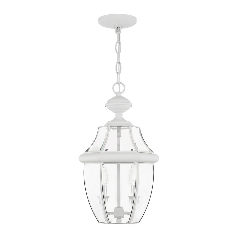 Livex Lighting - 2255-03 - Two Light Outdoor Pendant - Monterey - White