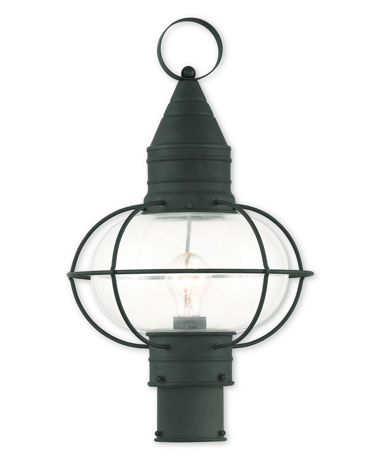 Livex Lighting - 26905-04 - One Light Outdoor Post-Top Lanterm - Newburyport - Black