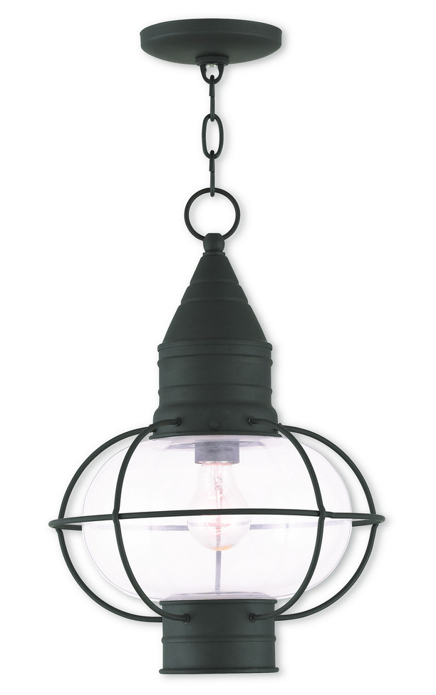 Livex Lighting - 26906-04 - One Light Outdoor Pendant - Newburyport - Black
