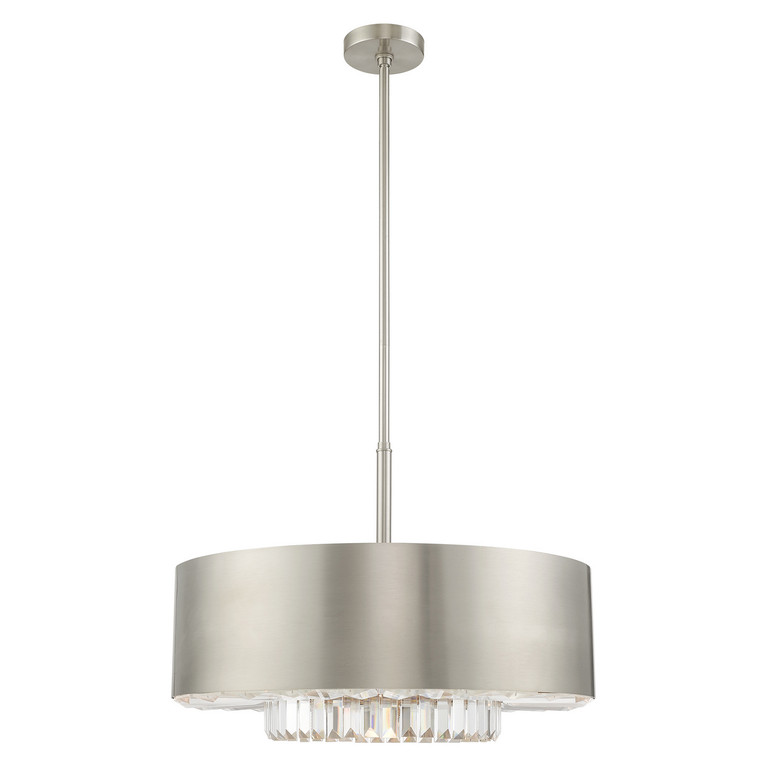 Livex Lighting - 40020-91 - Six Light Chandelier - Madison - Brushed Nickel