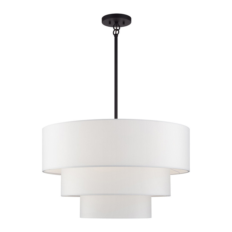 Livex Lighting - 41087-07 - Five Light Pendant Chandelier - Manorwood - Bronze